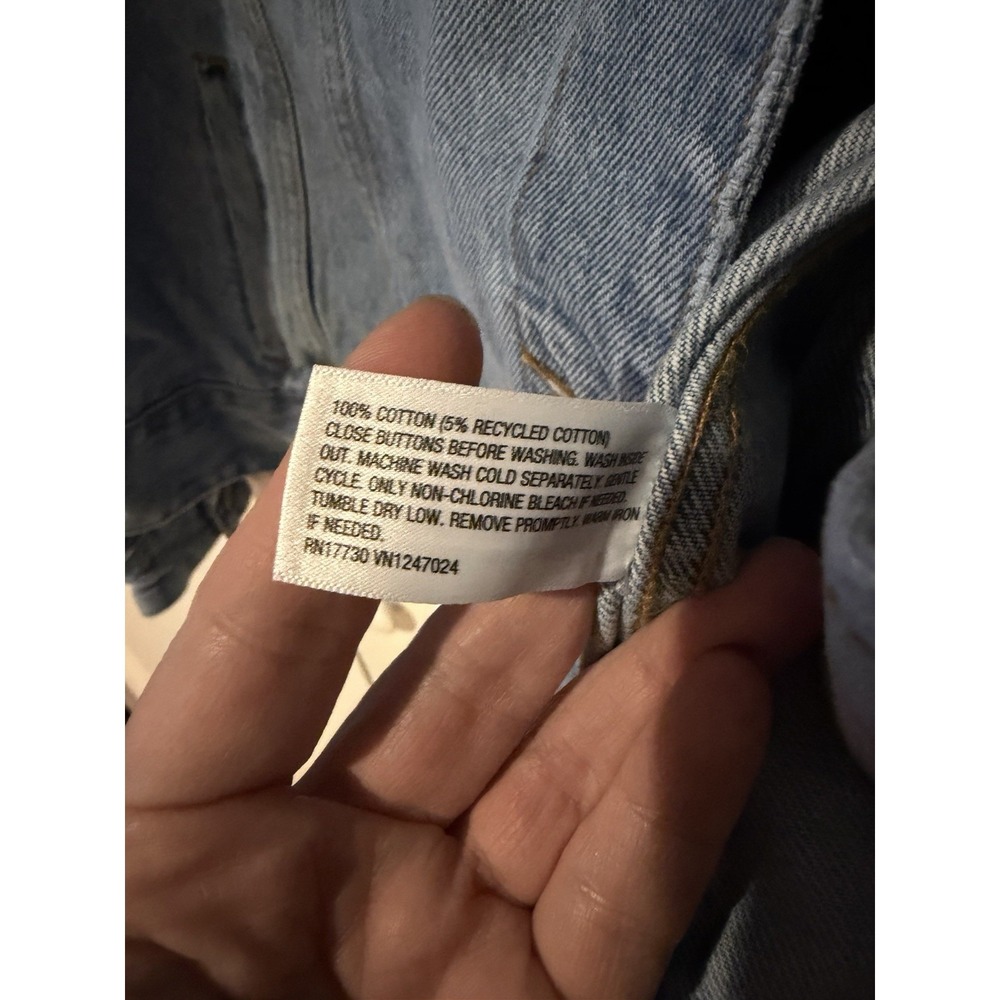 KBB by KAHLANA Women 'The Denim Jacket' Size Small Asymmetrical Light Wash - Picture 7 of 8